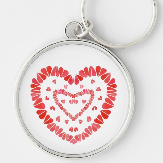 SWEET HEARTS Premium Round Sleutelhanger (Voorkant)
