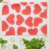 Sweet Hearts Roze keukenhanddoeken (Gevouwen)