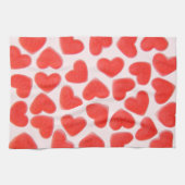 Sweet Hearts Roze keukenhanddoeken (Horizontaal)