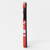 Sweet Hearts Roze Naam iPhone case (Achterkant/links)