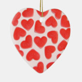 Sweet Hearts Roze ornament hart op naam en datum (Rechts)