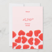 Sweet Hearts Roze 'Sweet Sixteen party' uitnodigin Kaart (Achterkant)