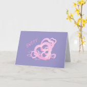 Sweet Hearts roze verjaardagswensen liefdevolle gr Kaart (Gele Bloem)