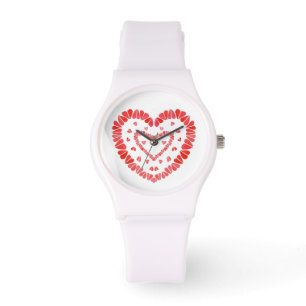 SWEET HEARTS Sportief Witte Siliconen Horloge