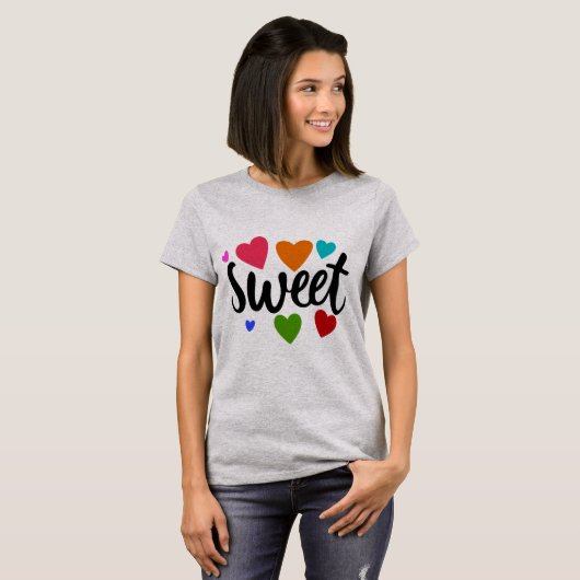 sweet hearts  t-shirt (Voorkant volledig)