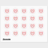 SWEET HEARTS Valentijn Kleine ronde Stickers II (Vel)