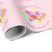 Sweet Hearts Valentijns Snoep Cadeaupapier (Rol Hoek)