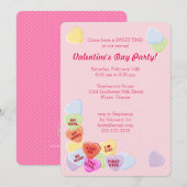 Sweet Hearts Valentijns Snoep Kaart (Voorkant / Achterkant)