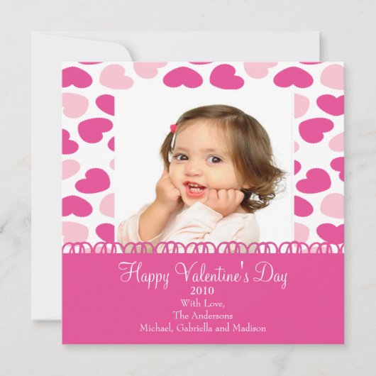 Sweet Hearts Valentijnse fotokaart Kaart (Voorkant)