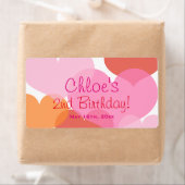 Sweet Hearts Verjaardag Waterfles Etiketten (Insitu)