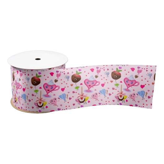 Sweet Hearts vieren overal Satijnen Lint (Spoel)
