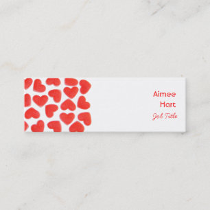 Sweet Hearts visitekaartje side skinny
