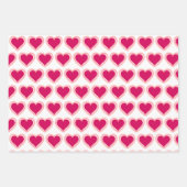 Sweet Hearts Wrapping Paper Flat Sheet Set van 3 (Voorkant 3)