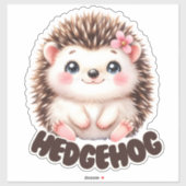 Sweet Hedgehog - Kwekerij Sticker (Vel)