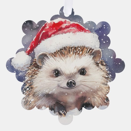 Sweet Hedgehog Paper Ornament Kaart (Voorkant)