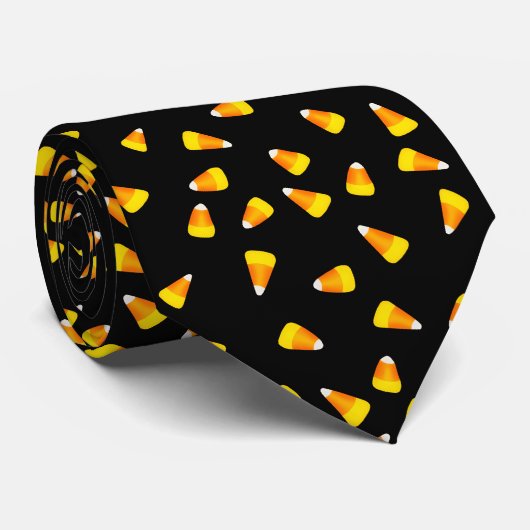 Sweet Herfst Candy maïspatroon Stropdas (Opgerold)