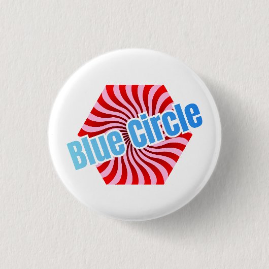 Sweet Hexagonal Candy with Wavy Pattern Ronde Button 3,2 Cm (Voorkant)