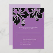 Sweet Hibiscus bruiloft RSVP Kaart (Voorkant / Achterkant)