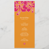 Sweet Hibiscus Weddenmenu Card Menu (Voorkant)