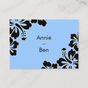 Sweet Hibiscus Wedding Direcding Card Informatiekaartje