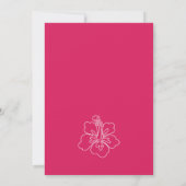 Sweet Hibiscus Wedding Invitation Card Kaart (Achterkant)