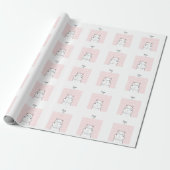 Sweet Hippo Cadeaupapier (Uitgerold)