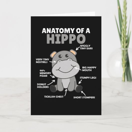 Sweet Hippo statement Anatomy of a Hippo Kaart (Voorkant)