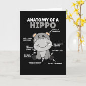 Sweet Hippo statement Anatomy of a Hippo Kaart (Gele Bloem)