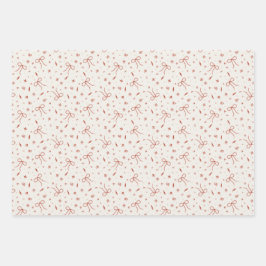 Sweet Holiday Charm Wrapping Paper Set