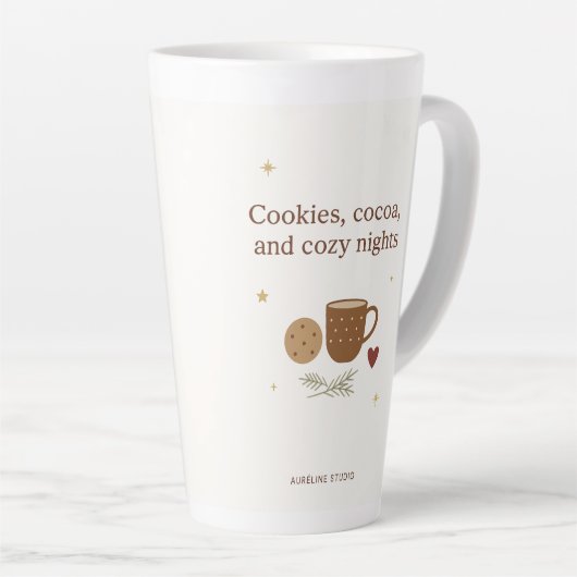Sweet Holiday | Cookies, Cocoa, and Cozy Nights  Latte Mok (Rechterhoek)