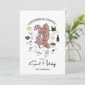 Sweet Holiday Gingerbrood Holiday Kaart (Staand voorkant)