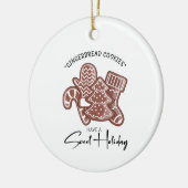 Sweet Holiday Gingerbrood Holiday Keramisch Ornament (Links)