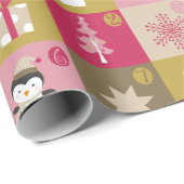 Sweet Holiday Patchwork kerstpatroon Cadeaupapier (Rol Hoek)