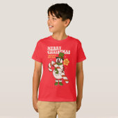 Sweet Holiday Wishes - A Candy Cane Christmas T-shirt (Voorkant volledig)
