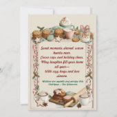 Sweet Holiday Wishes – Cookies, Cocoa & Cheer Feestdagenkaart (Achterkant)