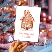 Sweet Holiday Wishes Gingerbread House Christmas