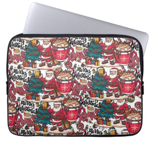 Sweet Holiday Wishes - leuke vrolijke kerst Laptop Sleeve