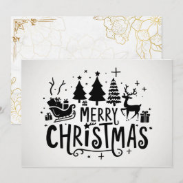 Sweet Holly Berry , niet-fotoKerstmis Feestdagenkaart