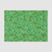 Sweet Holly-kerstfeestdag - kerstpatroon Tissuepapier (Voorkant)