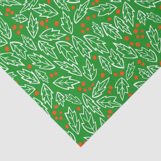 Sweet Holly-kerstfeestdag - kerstpatroon Tissuepapier (Detail)