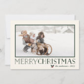 Sweet Holly | Vrolijke Kerstvakantie foto Feestdagenkaart (Voorkant)
