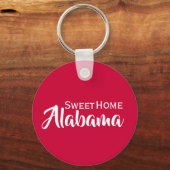 Sweet Home Alabama Crimson en White Sleutelhanger (Voorkant)