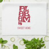 Sweet Home Alabama Crimson Theedoek (Gevouwen)