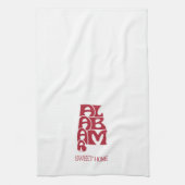 Sweet Home Alabama Crimson Theedoek (Verticaal)