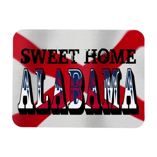 Sweet Home Alabama Flexibele magneet (Horizontaal)