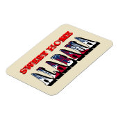 Sweet Home Alabama Flexibele magneet (Linkerzijde)