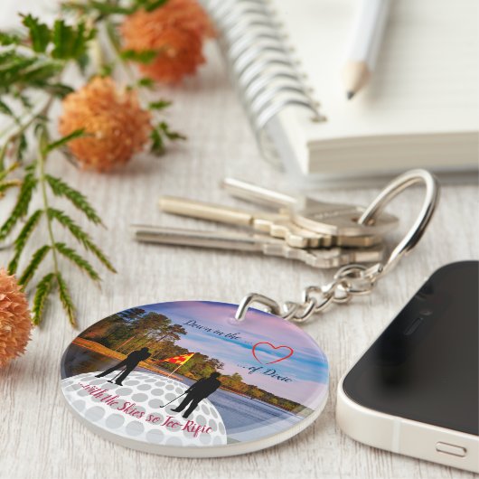 Sweet Home Alabama Golf Sleutelhanger (Voorkant Rechts)