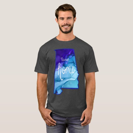 Sweet Home Alabama made from Original Alcohol Ink  T-shirt (Voorkant volledig)