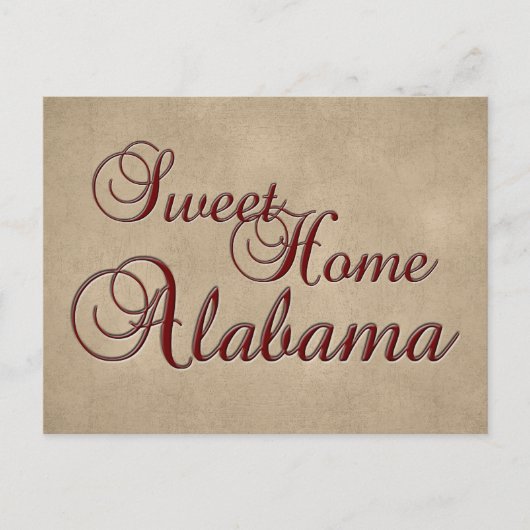 Sweet Home Alabama Post Kaart (Voorkant)