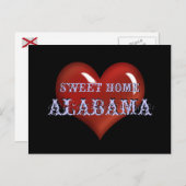 Sweet Home Alabama Post Kaart (Voorkant / Achterkant)